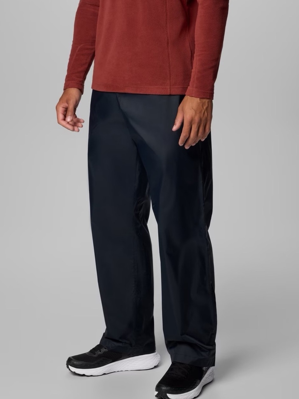PARADOX Men’s Rain Pants SZ XXL Black Elastic Waistband Outdoors Stretch Adust